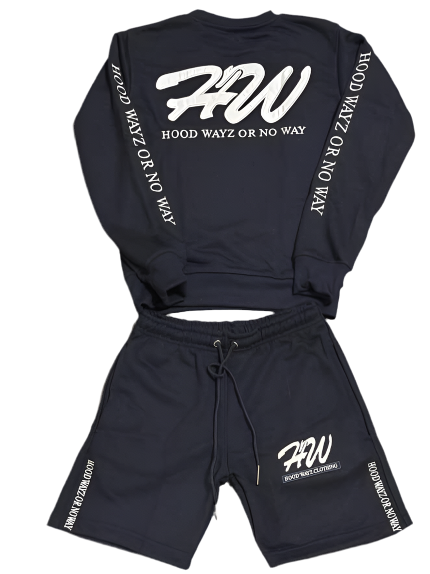 Navy Blue Short Set