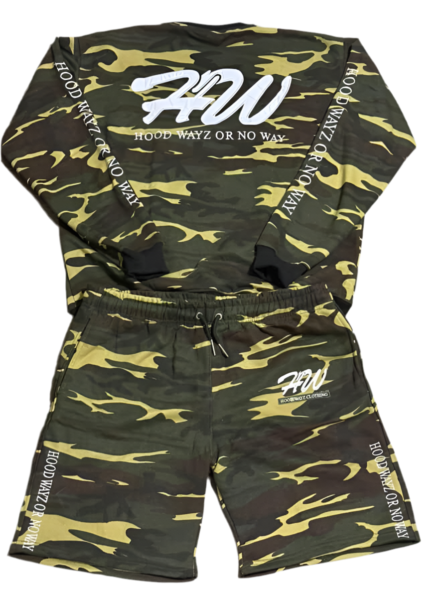 Camo Short Set