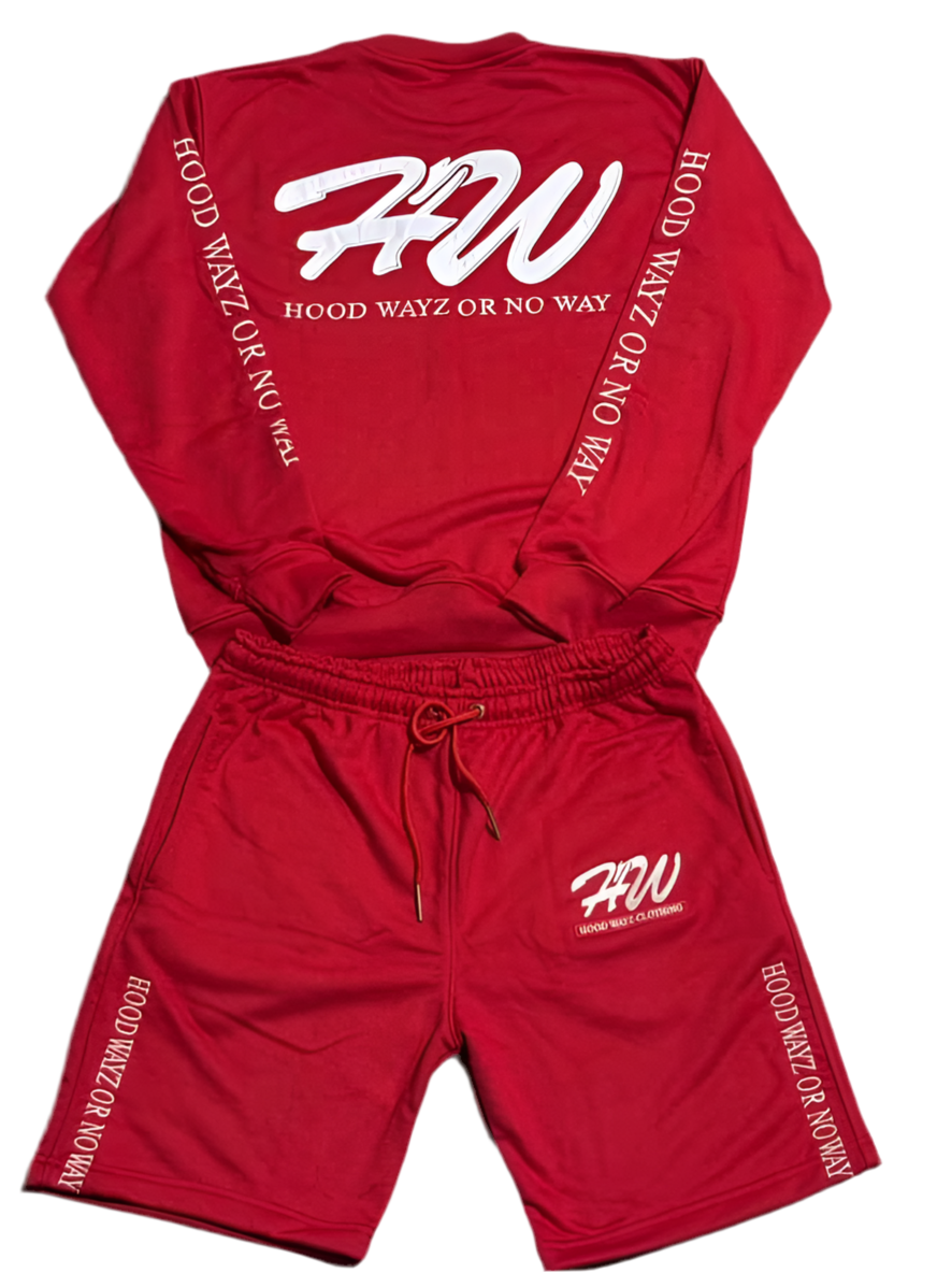 Red Short Set