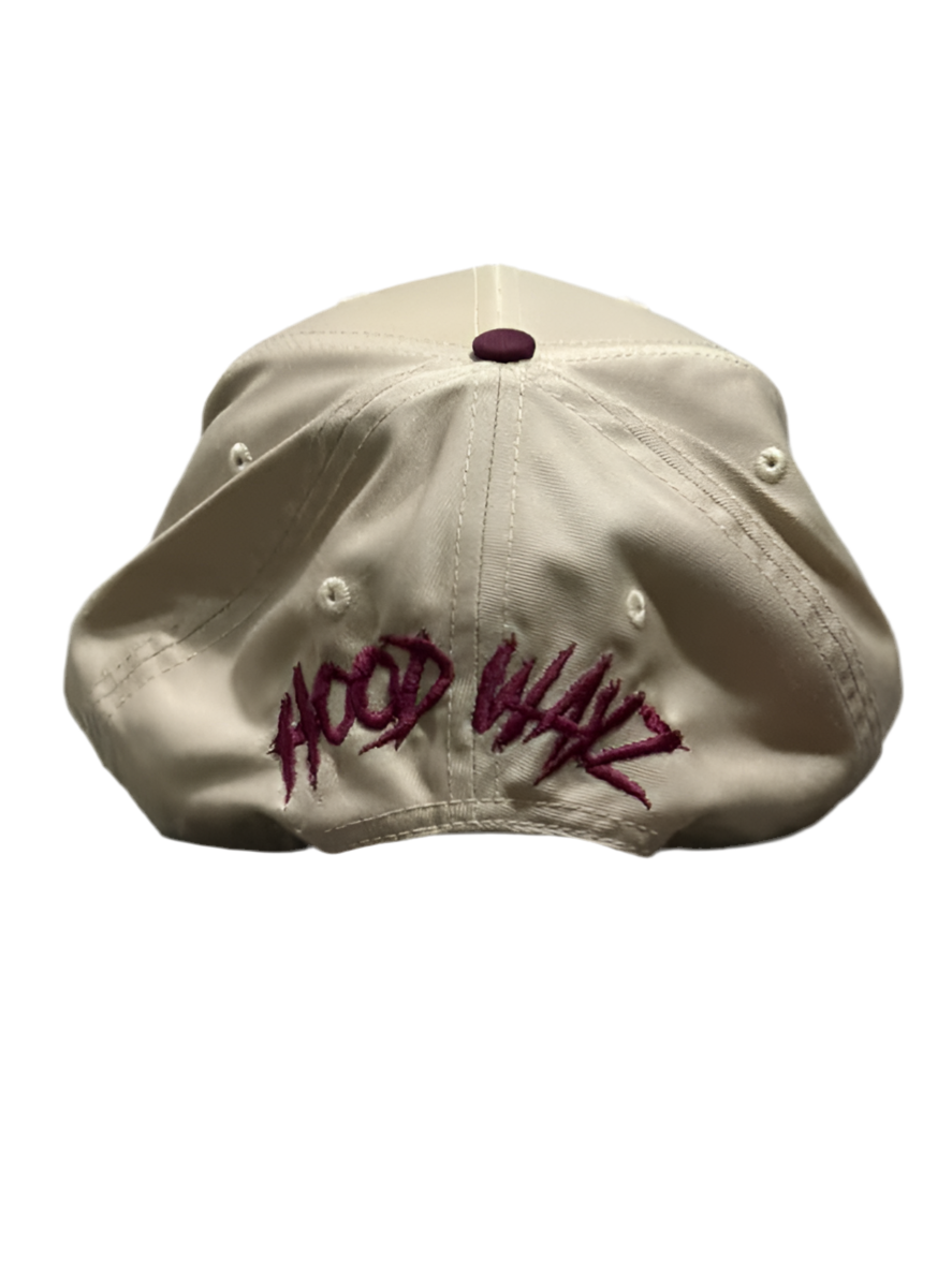 Nude & Burgundy Trucker Hat