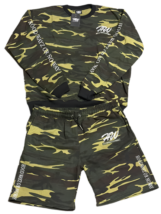 Camo Short Set