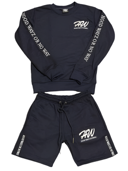 Navy Blue Short Set