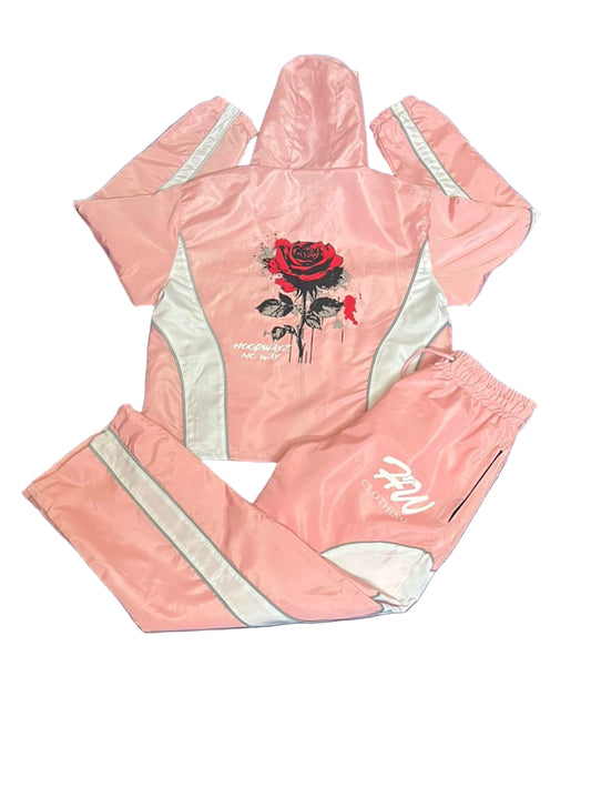 PINK WINDBREAKER TRACKSUIT